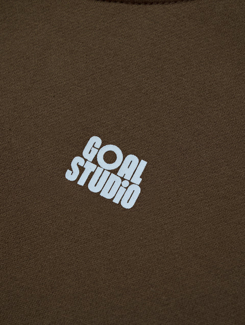 Goal Studio Women's Essential Brushed Hoodie - Dark Brown