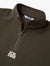 Goal Studio Women's Essential Microfleece Quarter Zip-Up Tee - Dark Brown