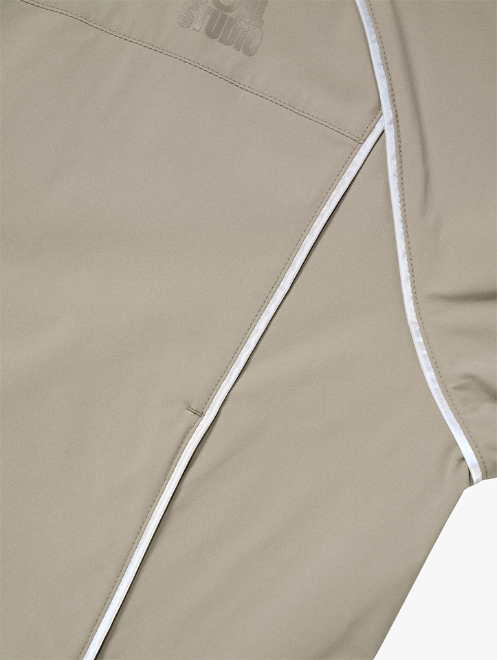 Goal Studio Women's Stretch Track Jacket - Dark Beige