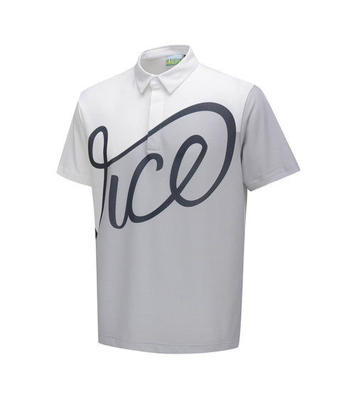 Vice Golf Atelier Men Big  Logo Point  Short T-Shirt - White