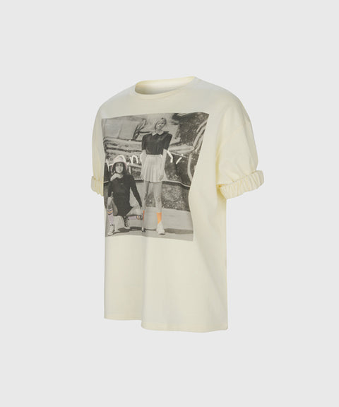 KANDINI Print T-Shirt - Cream