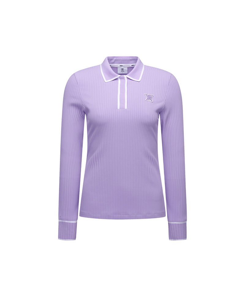 ANEW Golf: Women Collar Point Ribbed Long T-Shirt