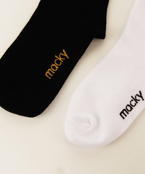 MACKY Golf: Knee Sock - White