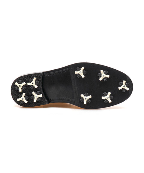ALL CLASSIC Golf Wingtip Classic Golf Shoes - Black
