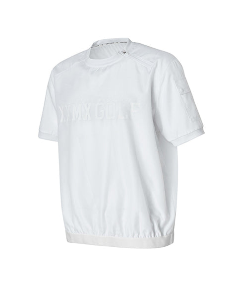 [Warehouse Sale] XEXYMIX Men's Golf Windtech Field Short Sleeve - White