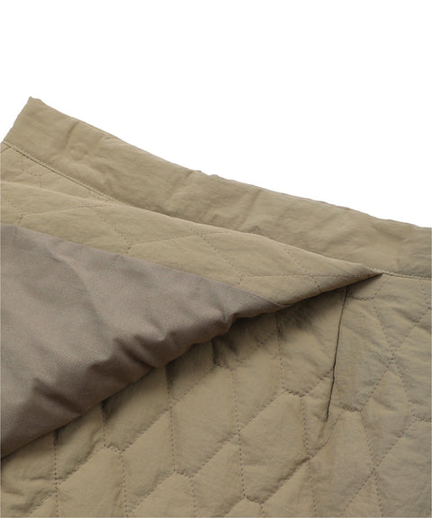 MACKY Golf: Padded Wrap Mini Skirt - Beige