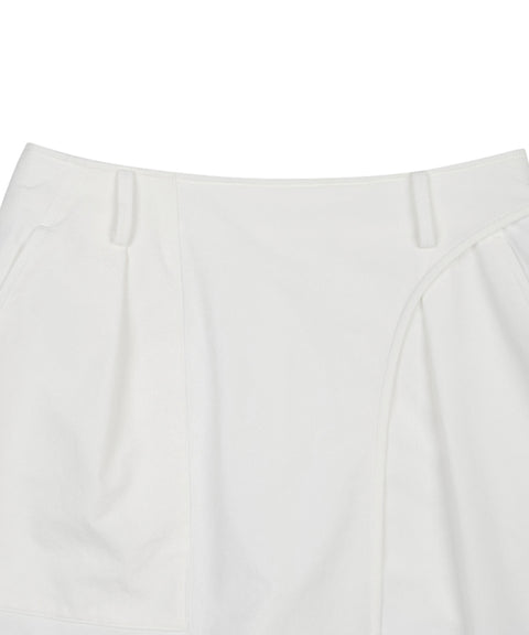 Monday Flow Volume Short Skirt - White
