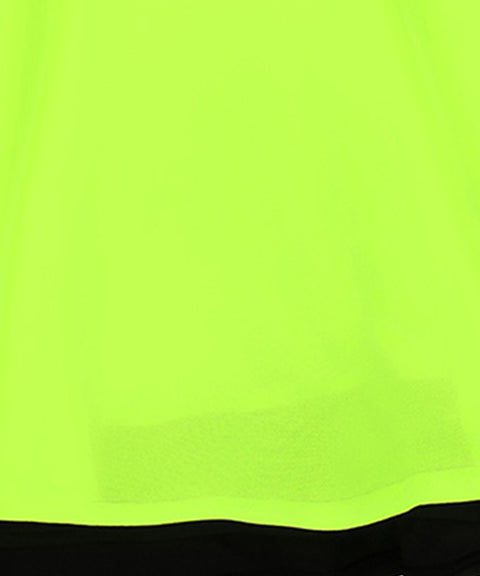 CHUCUCHU Ten Double Flare Skirt - Neon Yellow