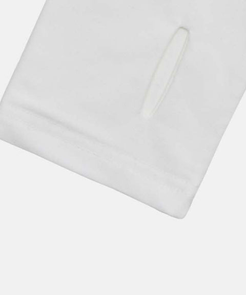 LENUCU Gori Mock Neck Brushed T-shirt - White