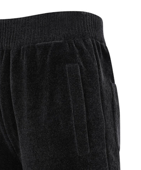 Women's Chanille Knit Jogger PT - Black