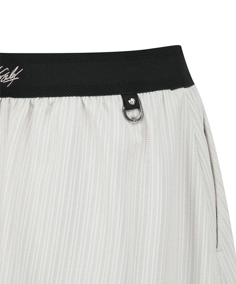Anew Golf Women's SM Band Flare Skirt - Light Beige