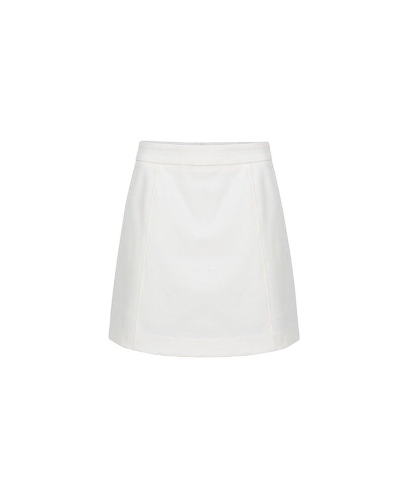 Anell Golf H Cotton Stitch Skirt - Ivory