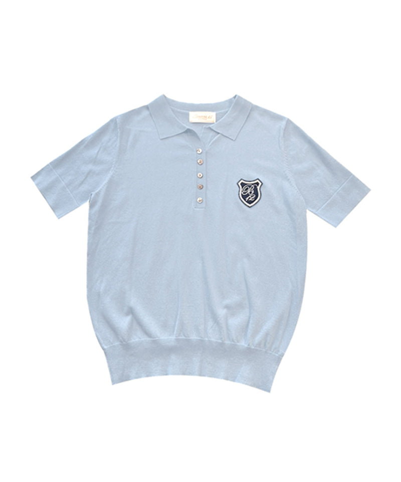 BENECIA 12 Collar Button Short Sleeve - Conch