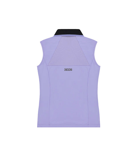 CHUCUCHU Ready Knit Collar Sleeveless - Violet