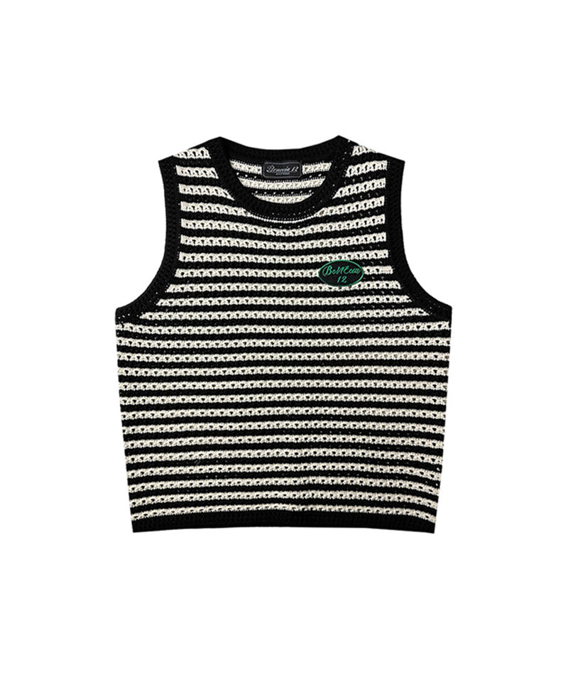BENECIA 12 Dangara Knit Vest - Black