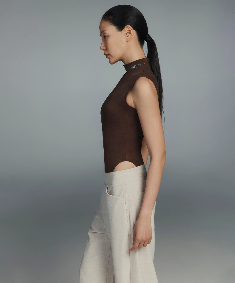 Amazing Cre Women's Aaero Lux Smog Bodysuit - Brown
