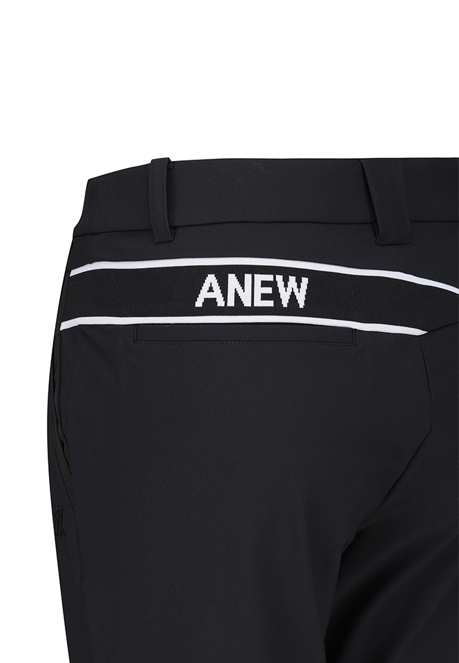 ANEW Golf men's black Essential Pants, close-up detail