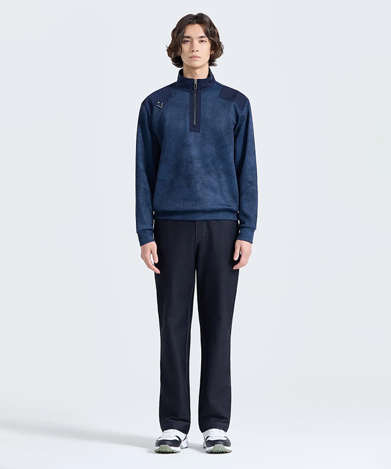 Challenger Men's Coreflex Ombre Half-Zip Long Sleeve T-Shirt - Blue