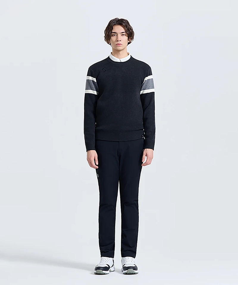 Challenger Men's Windproof Round Knit Pullover - Charcoal