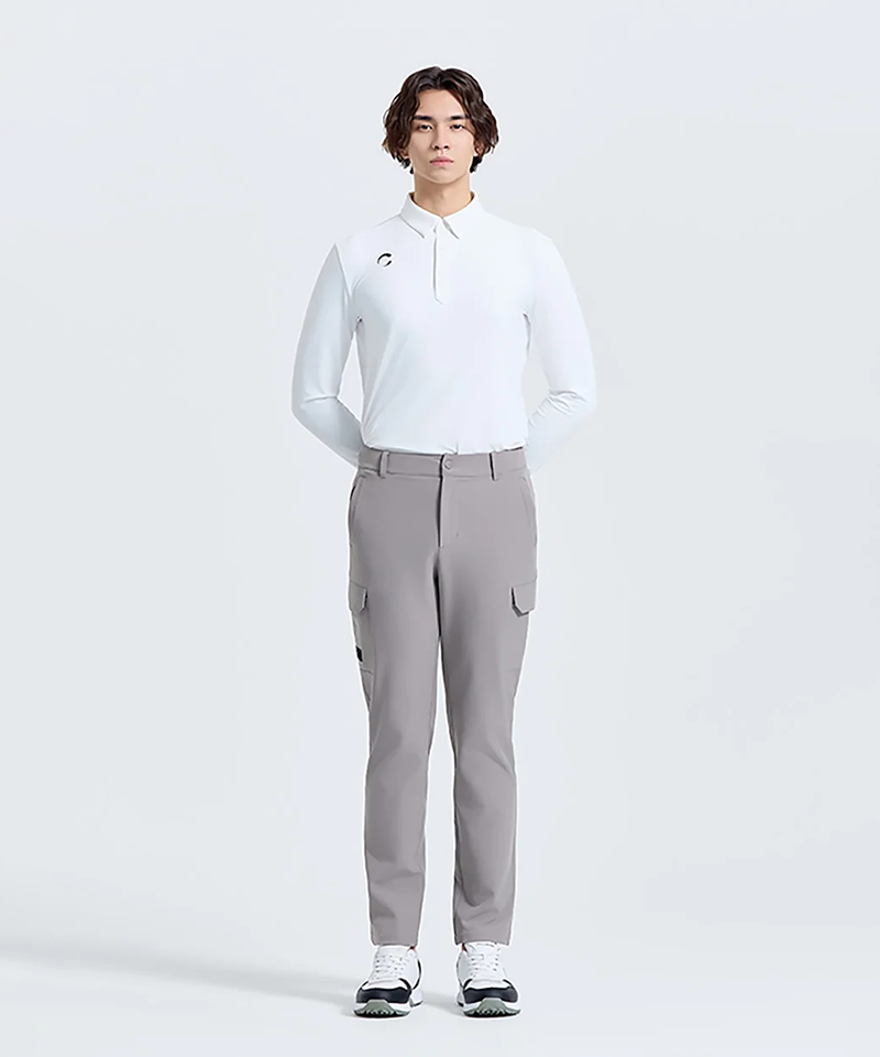 Challenger Men's Fleece-Lined Cargo In-Pocket Standard Fit Pants - Light Beige