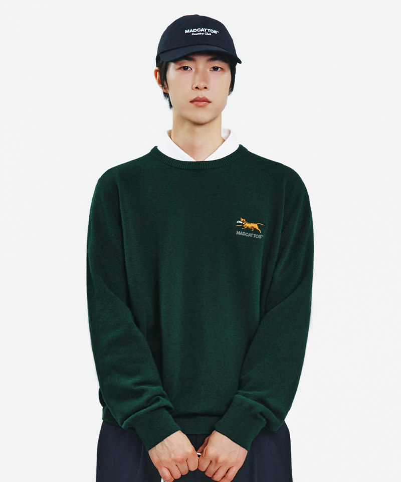 MCC Cashmere Crew Neck Sweater - Green