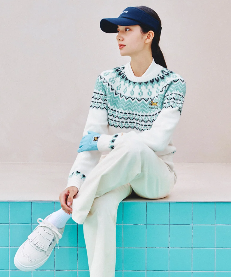 MCC Women's Fair Isle Sweater - Off White