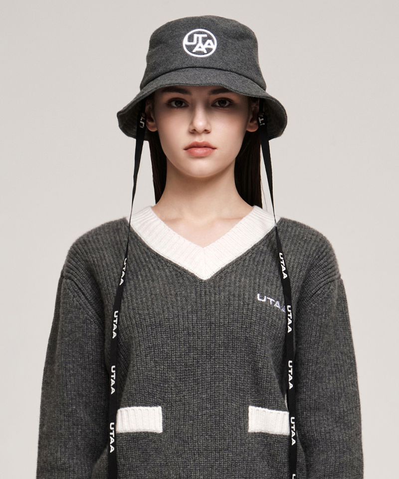 UTAA Women's Daze Symbol Classical Bucket Hat - Melange Gray