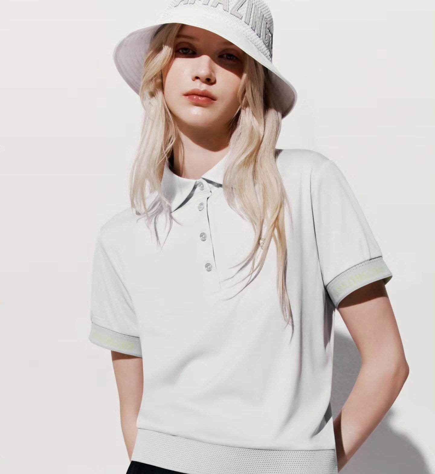 Amazing Cre Women's 365 Weather Guard Water Block T-Shirt1 - Light Grey