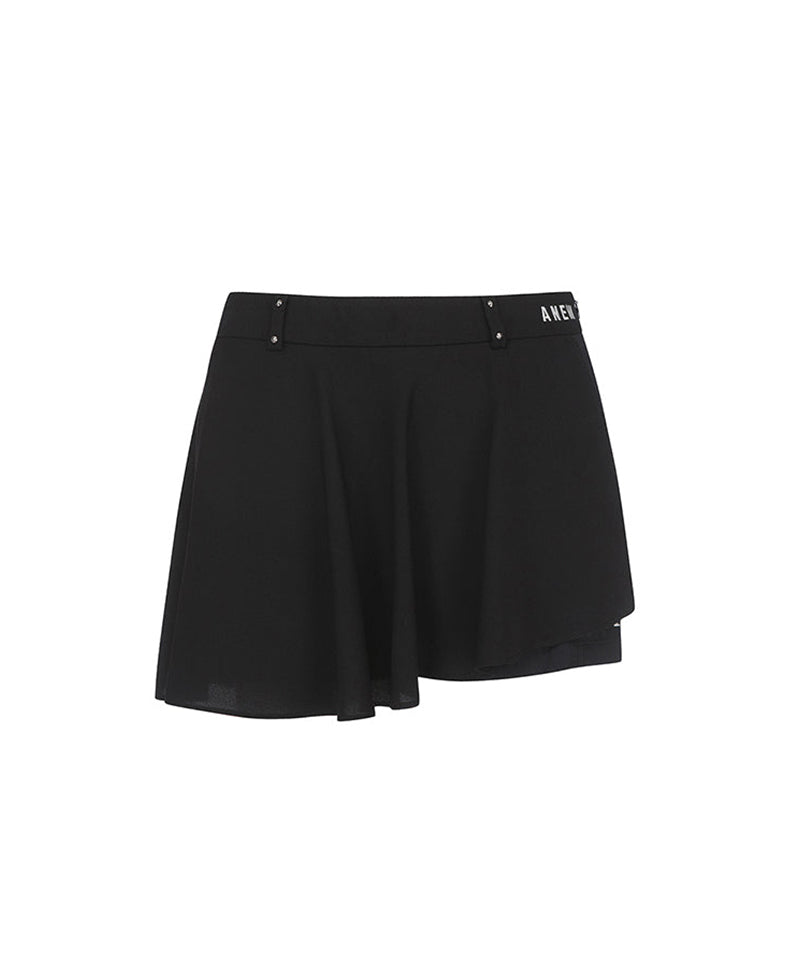 [Warehouse Sale] ANEW Golf: Women An Outer Cover Flare Half Pants - Black