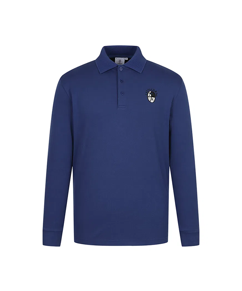 Castelbajac Men's Embroidered Point Collar T-shirt - Blue
