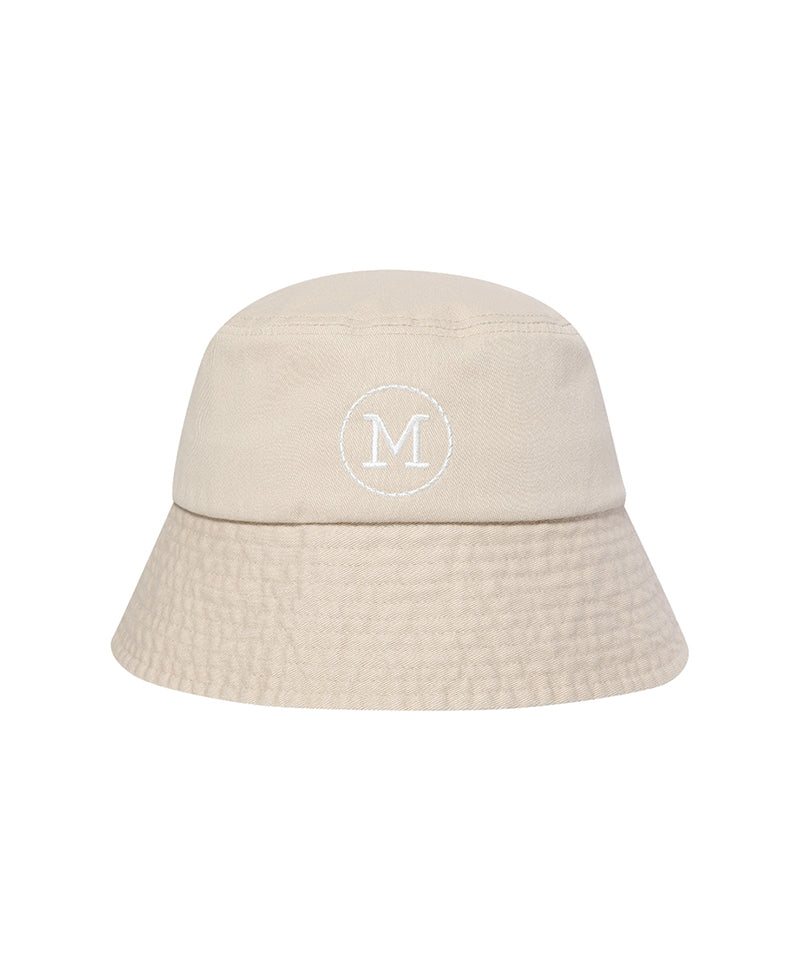 Monday Flow Cotton Bucket Hat - Beige