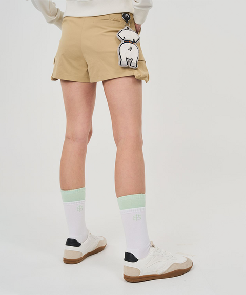 POSHERD Color Block Layered Crew Socks - Ice Mint