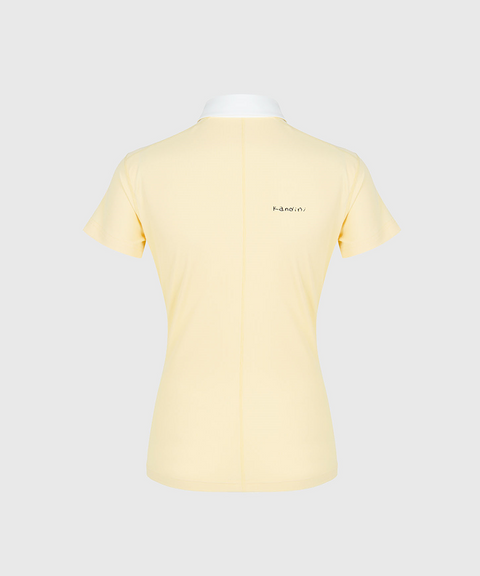 KANDINI EdgeLine Short Sleeve Polo (Ribbed Ver.) - Lemon
