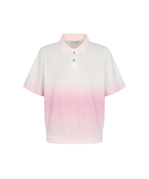 Monday Flow Gradient Cool Mesh Top - Pink