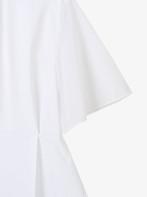 GFJ Golf Women's Half Zip Polo - White
