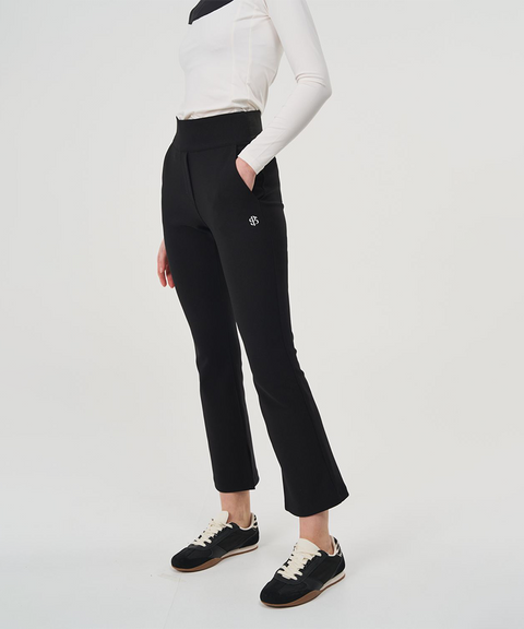 POSHERD High Stretch Magic Banding Bootcut Pants - Black