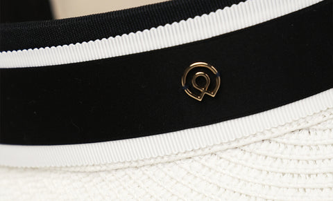 FORDI Line Raffia Visor - White