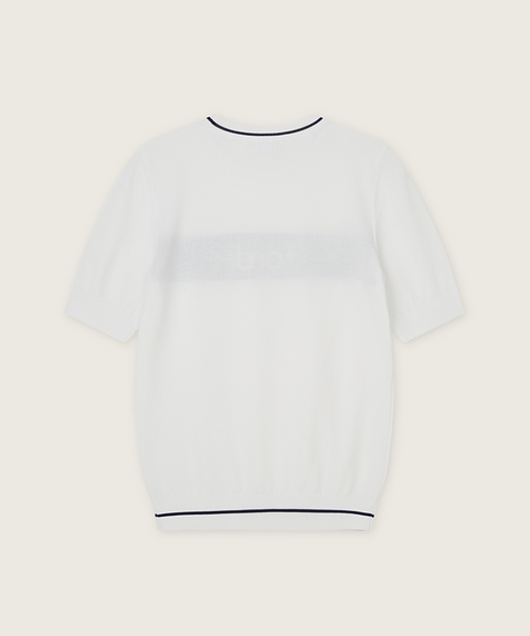 FORDI Loose Short Sleeve Knit - White