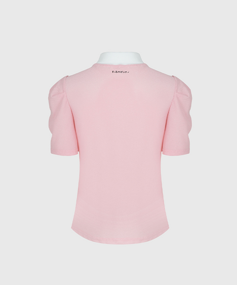 KANDINI Polo Shirts With Puff Sleeve / Short (Summer Ver.) - Pink