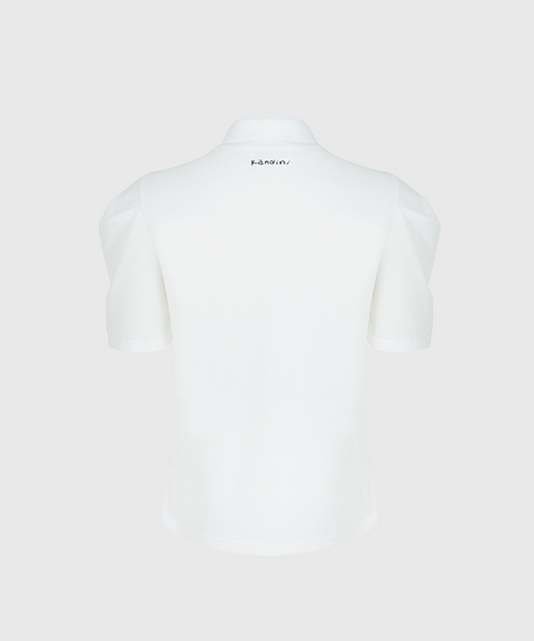 KANDINI Polo Shirts With Puff Sleeve / Short (Summer Ver.) - White