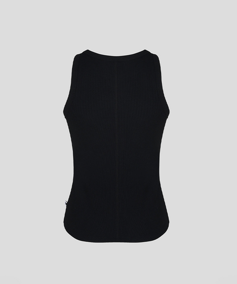 KANDINI Soft Rib Sleeveless - Black