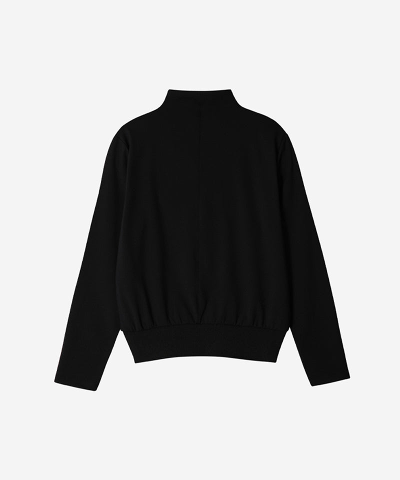 OBER Golf Functional Stretch Half-Neck Top- Black