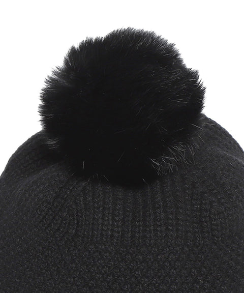 WideAngle: Co Integrated Earflap Knit Cap - Black
