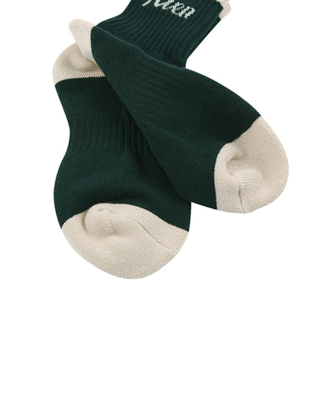 AVEN Ribbed Ankle Socks - Green