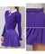 J.Jane Unbalanced Belt Pleats Skirt - Purple
