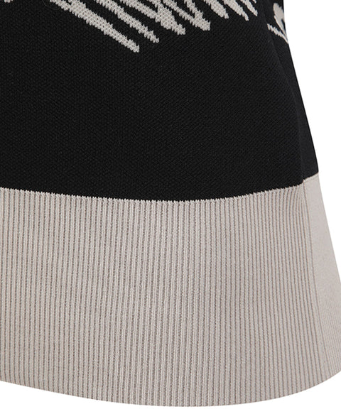 ANEW Golf Women's SM Logo Pattern Knit Vest - Black
