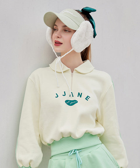 J.Jane 2way Fur Ear Flap Suncap - Melon