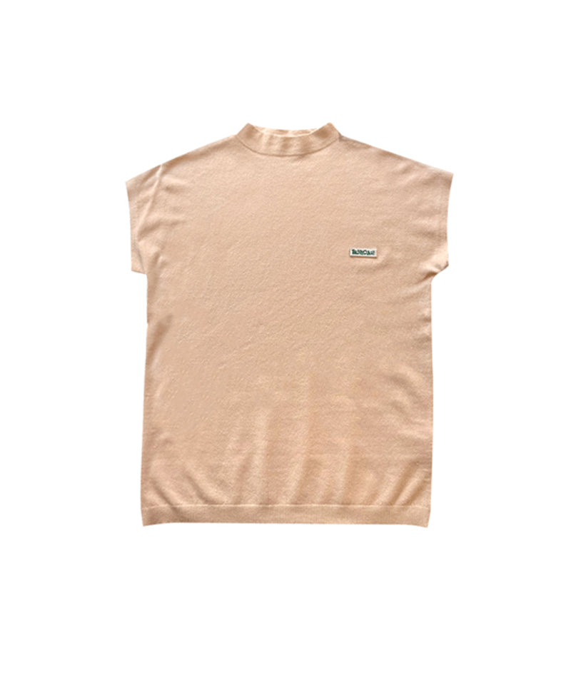 BENECIA 12 Sleeveless Mock Neck - Beige