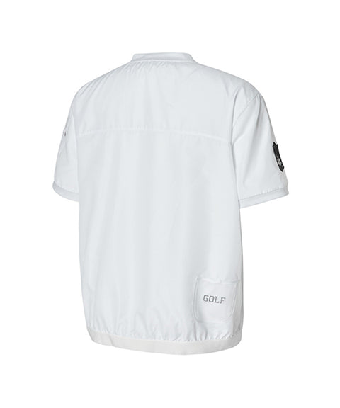 [Warehouse Sale] XEXYMIX Men's Golf Windtech Field Short Sleeve - White