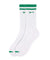 LE SONNET Key Logo Socks - Green / Red (2pack)